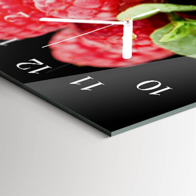 Horloge rectangulaire horizontale Framboises