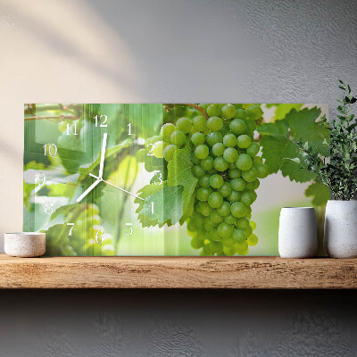 Horloge rectangulaire horizontale Raisins