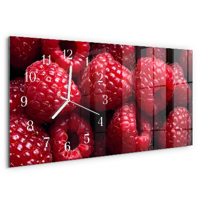 Horloge rectangulaire horizontale Framboises