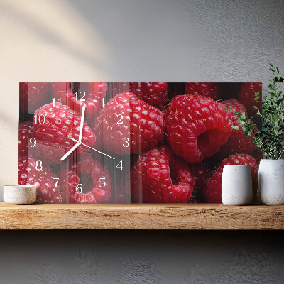 Horloge rectangulaire horizontale Framboises