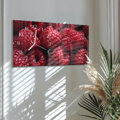 Horloge rectangulaire horizontale Framboises