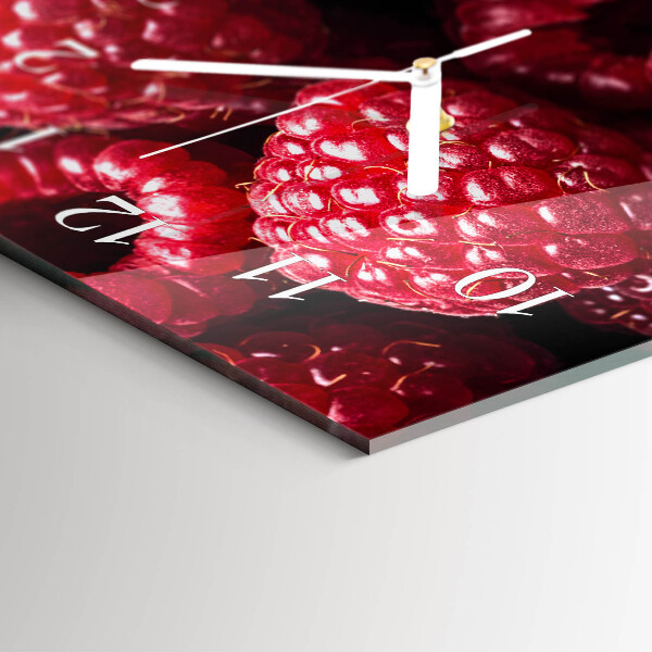Horloge rectangulaire horizontale Framboises