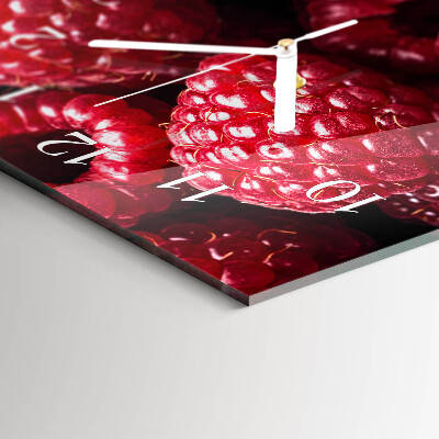 Horloge rectangulaire horizontale Framboises