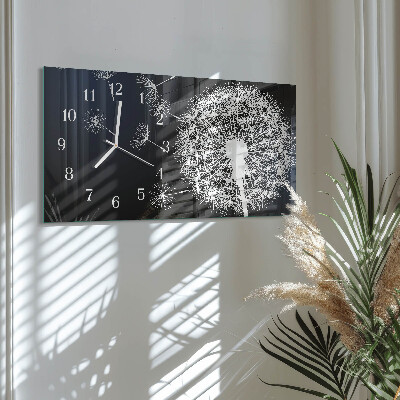 Horloge rectangulaire horizontale Pissenlit
