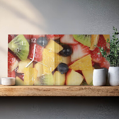 Horloge rectangulaire horizontale Salade De Fruits