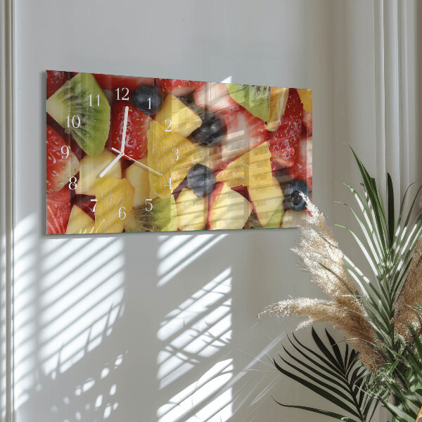 Horloge rectangulaire horizontale Salade De Fruits