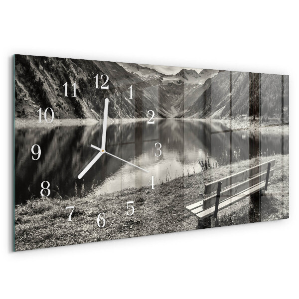 Horloge rectangulaire horizontale Montagnes Paisibles