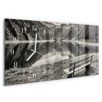 Horloge rectangulaire horizontale Montagnes Paisibles