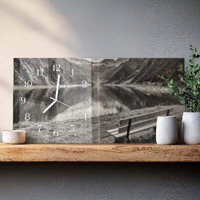 Horloge rectangulaire horizontale Montagnes Paisibles