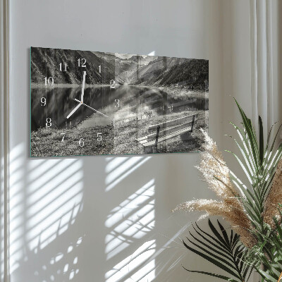 Horloge rectangulaire horizontale Montagnes Paisibles