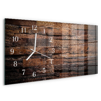 Horloge rectangulaire horizontale Bois