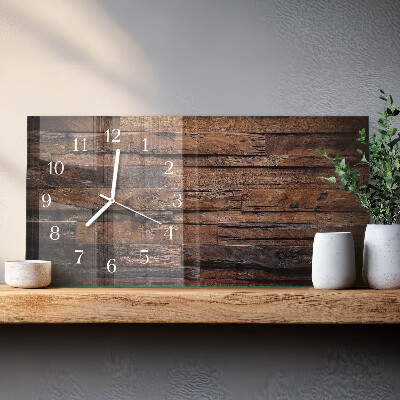 Horloge rectangulaire horizontale Bois