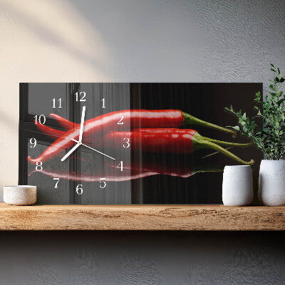 Horloge rectangulaire horizontale Piments