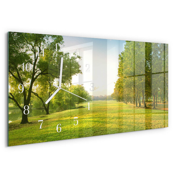 Horloge rectangulaire horizontale La Verdure De La Nature
