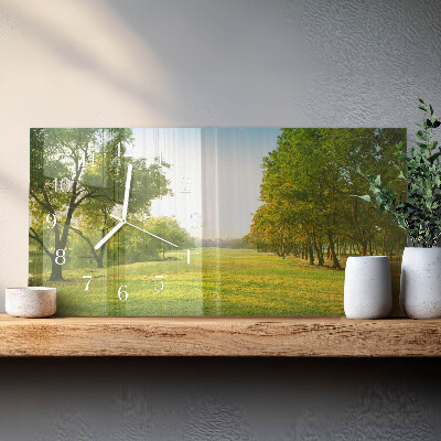 Horloge rectangulaire horizontale La Verdure De La Nature