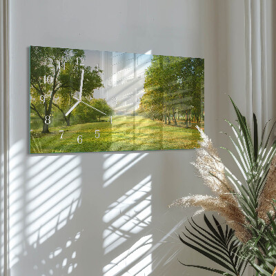 Horloge rectangulaire horizontale La Verdure De La Nature