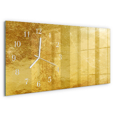Horloge rectangulaire horizontale Texture Métallique