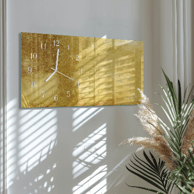 Horloge rectangulaire horizontale Texture Métallique