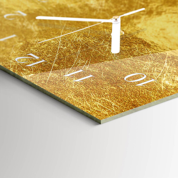 Horloge rectangulaire horizontale Texture Métallique