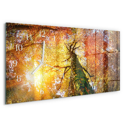 Horloge rectangulaire horizontale Automne
