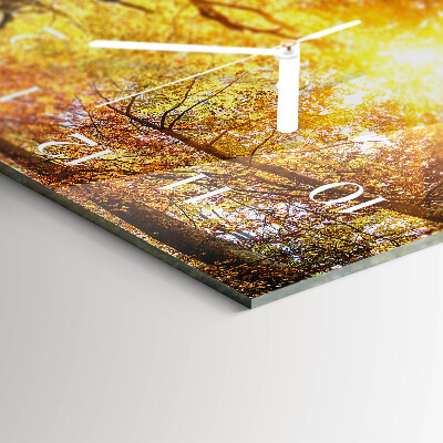Horloge rectangulaire horizontale Automne