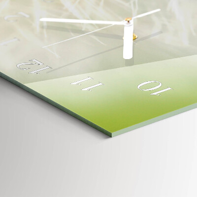 Horloge rectangulaire horizontale Pissenlit