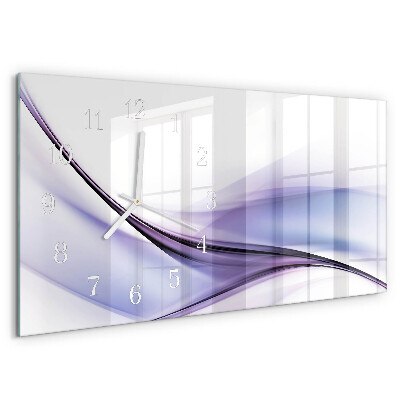 Horloge rectangulaire horizontale Vagues De Couleur
