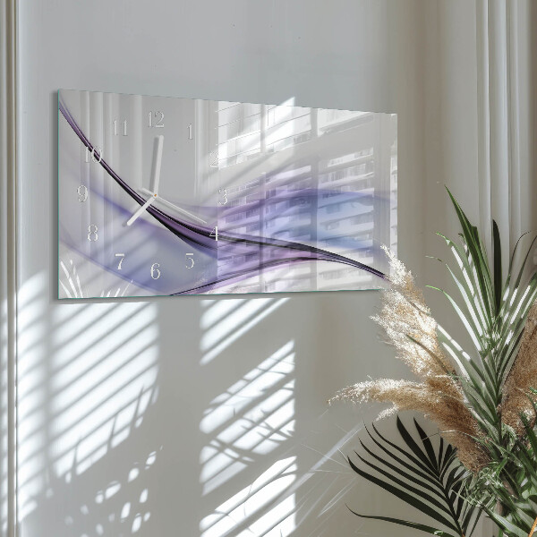 Horloge rectangulaire horizontale Vagues De Couleur