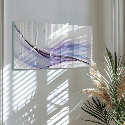 Horloge rectangulaire horizontale Vagues De Couleur