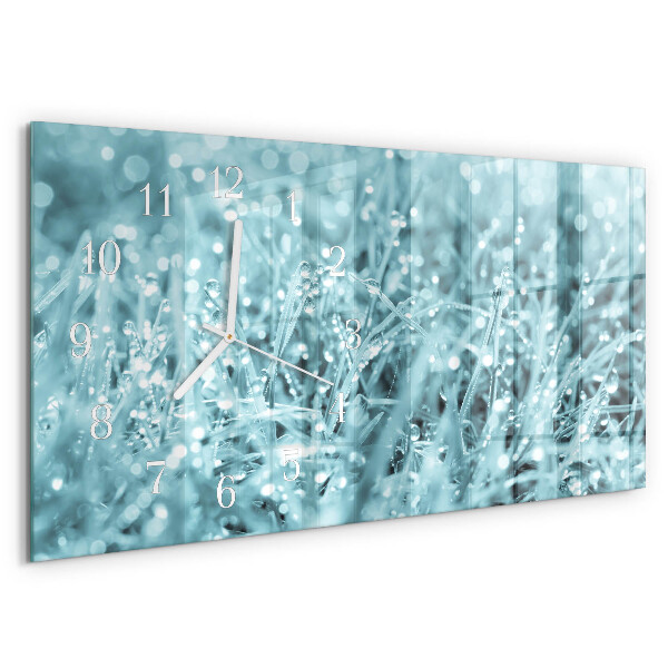 Horloge rectangulaire horizontale Rosée Froide