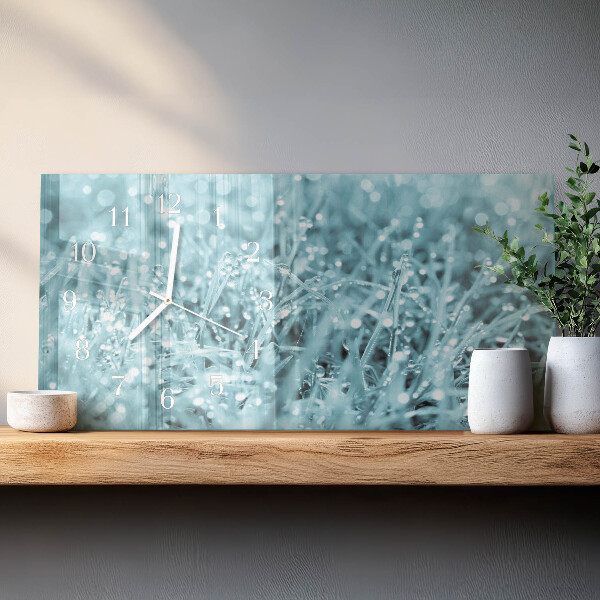Horloge rectangulaire horizontale Rosée Froide