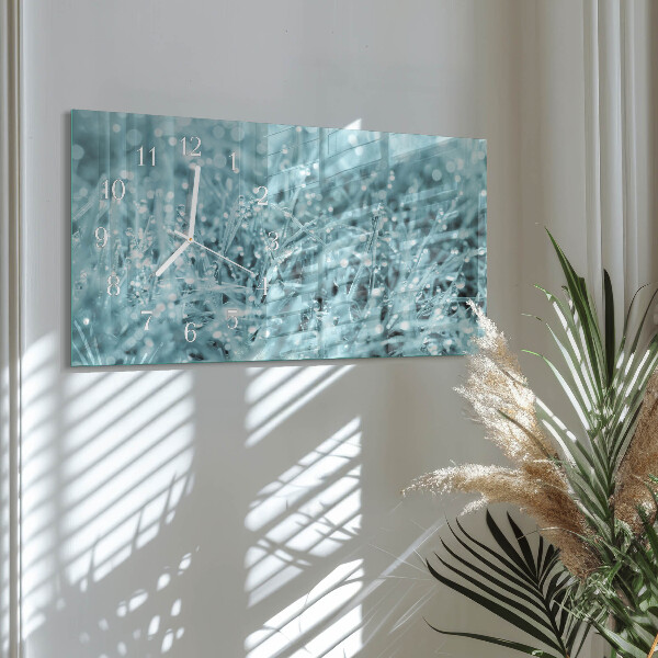 Horloge rectangulaire horizontale Rosée Froide