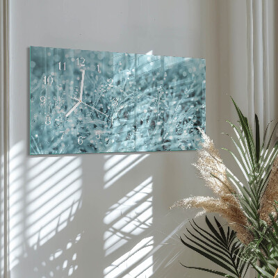 Horloge rectangulaire horizontale Rosée Froide