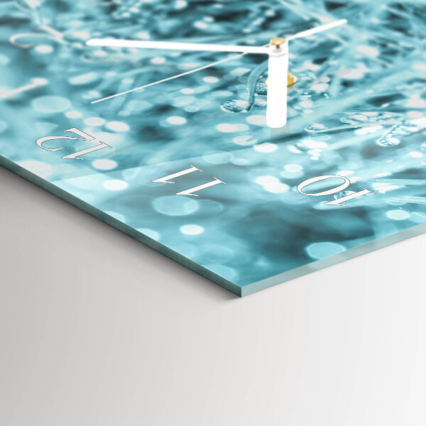 Horloge rectangulaire horizontale Rosée Froide