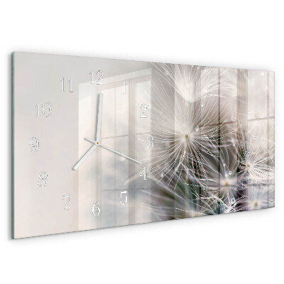 Horloge rectangulaire horizontale Pissenlit