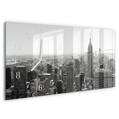 Horloge rectangulaire horizontale New York