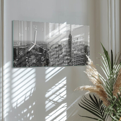 Horloge rectangulaire horizontale New York