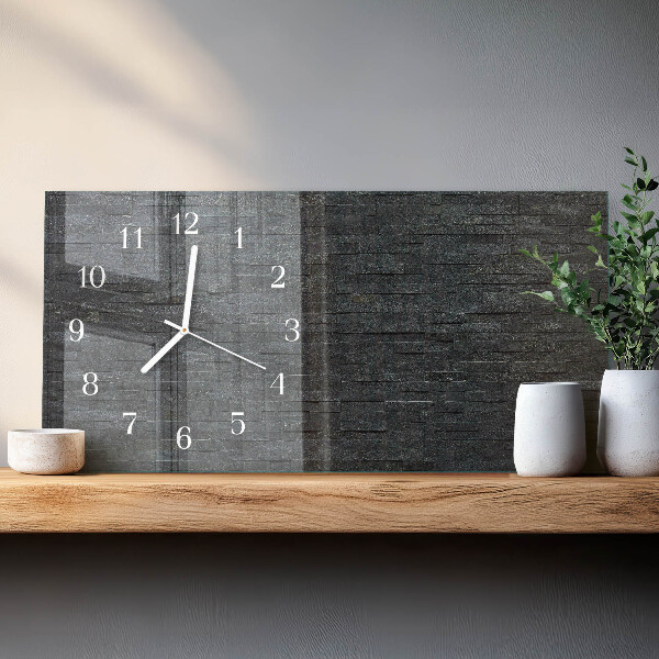 Horloge rectangulaire horizontale Pierre D'Ardoise