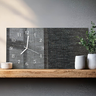 Horloge rectangulaire horizontale Pierre D'Ardoise