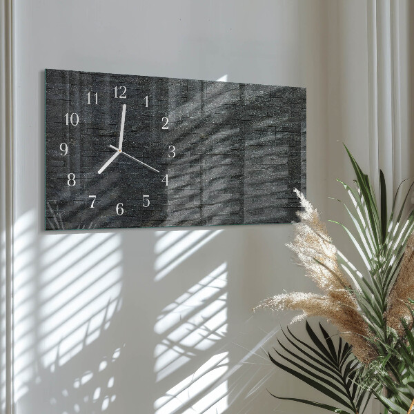 Horloge rectangulaire horizontale Pierre D'Ardoise