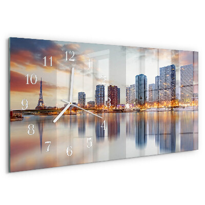 Horloge rectangulaire horizontale Paris Le Soir