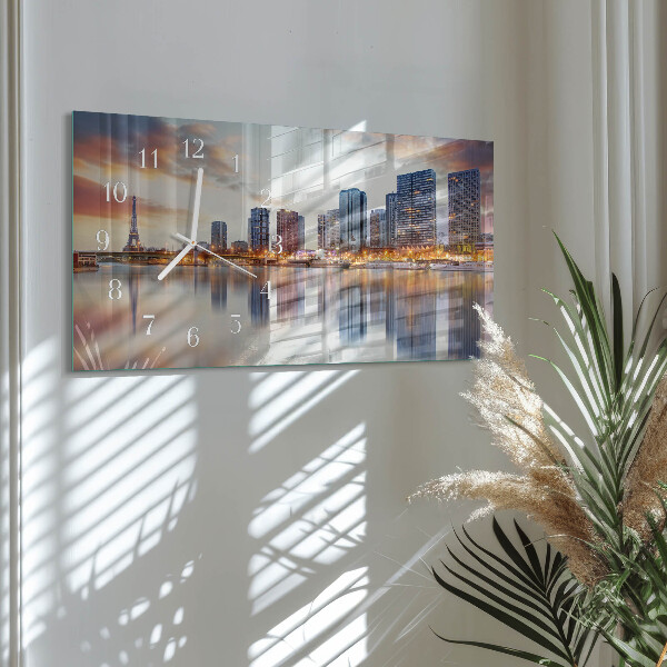 Horloge rectangulaire horizontale Paris Le Soir