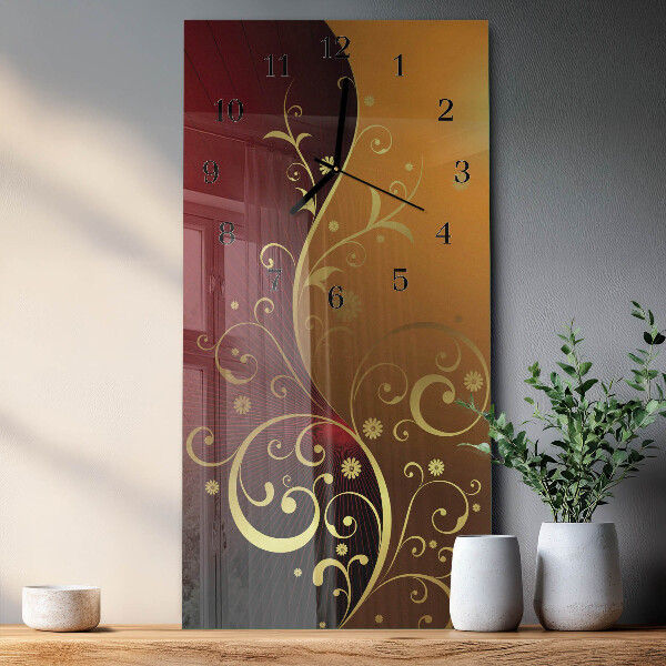 Horloge murale verticale Abstraction