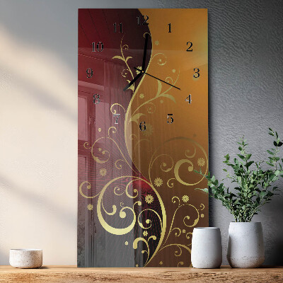Horloge murale verticale Abstraction