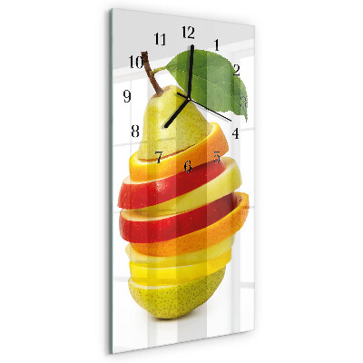Horloge murale verticale Fruit