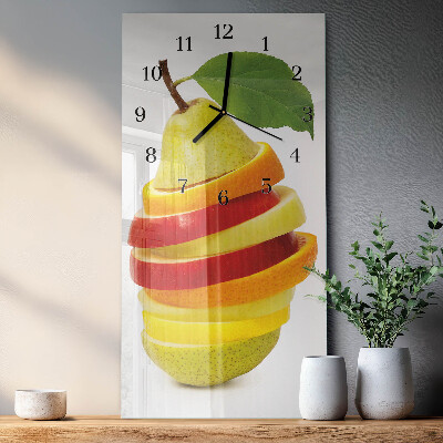 Horloge murale verticale Fruit