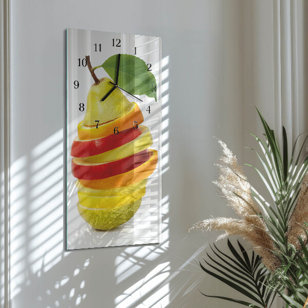 Horloge murale verticale Fruit