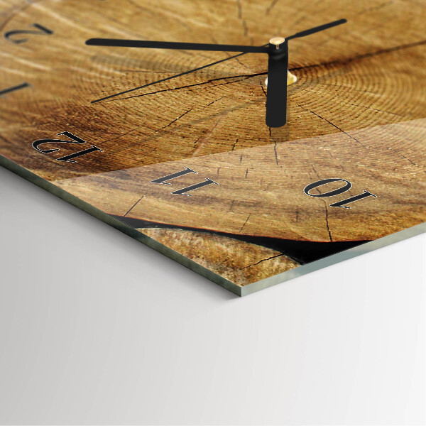 Horloge murale verticale Bois