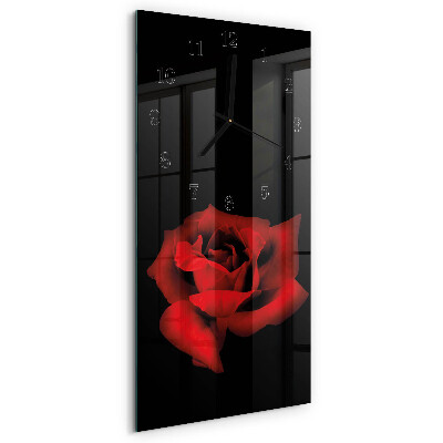 Horloge murale verticale Rose