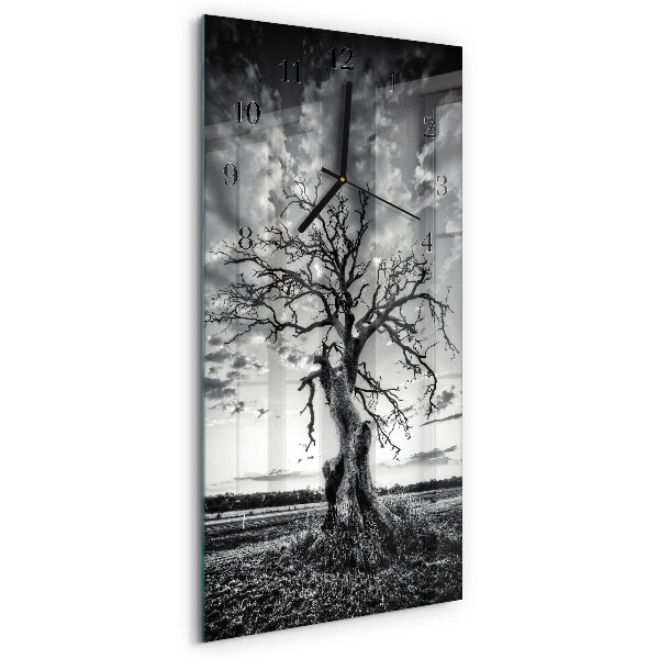 Horloge murale verticale Arbre